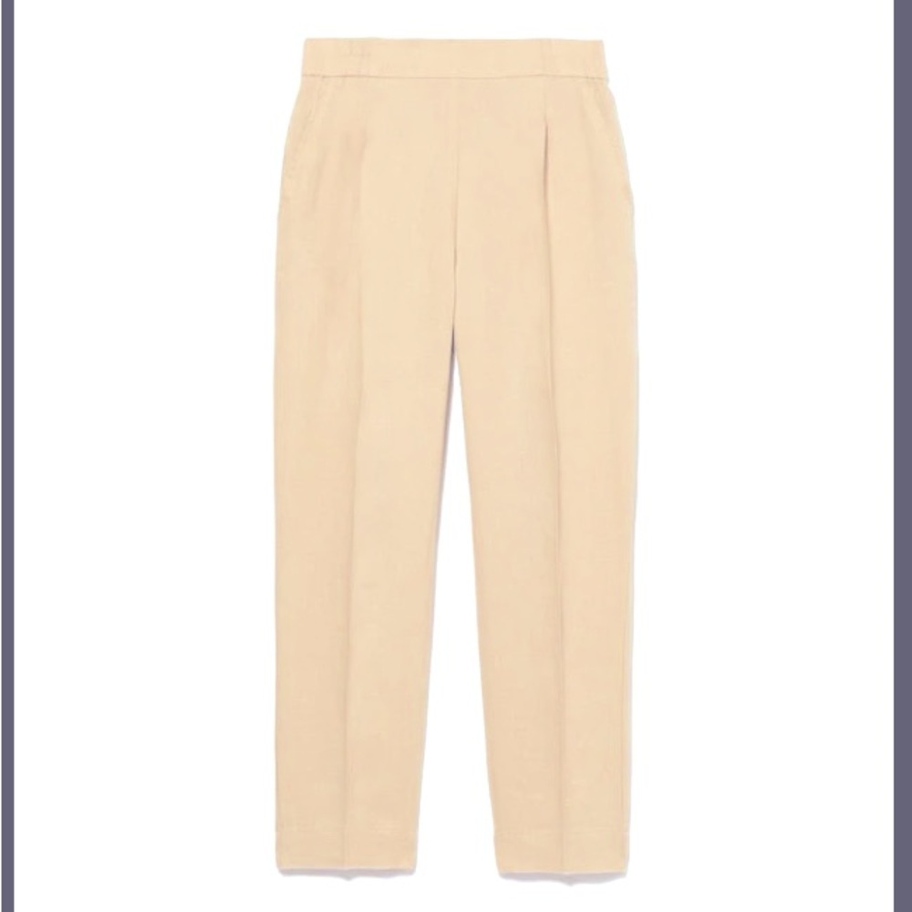 NWT Sisley Cream Pants - 100% Linen
